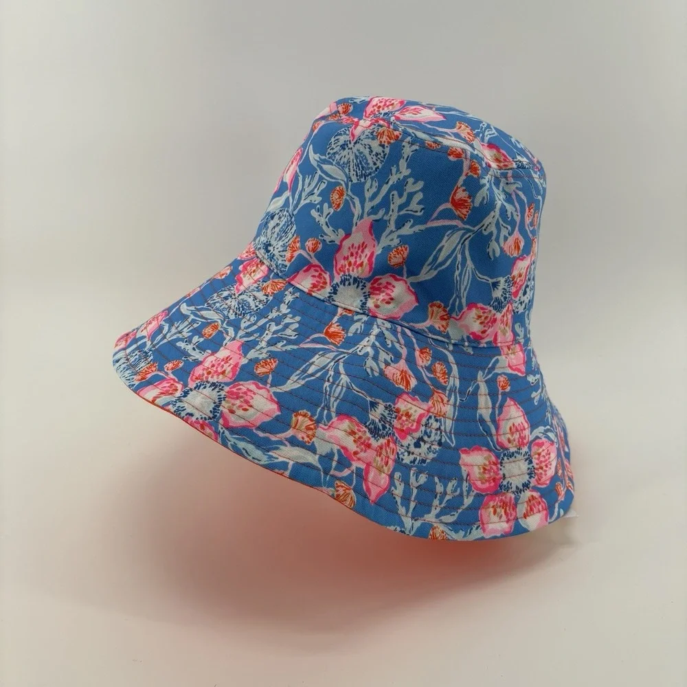 Lilly Pulitzer Reversible Canvas UPF 50 Bahamian Rhapsody's Sun Hat One Size